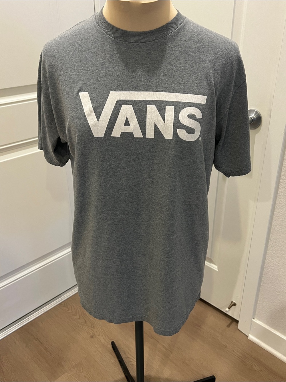 Vans Gray Short-Sleeve Logo Tee
